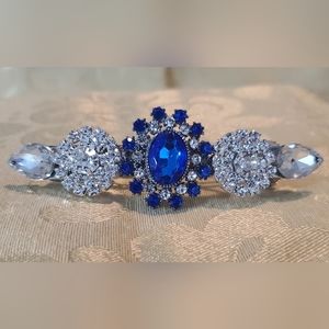 Sapphire Blue Jeweled Barrett